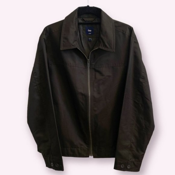 GAP Light Weight Jacket in Chocolate Brown - Picture 2 of 9